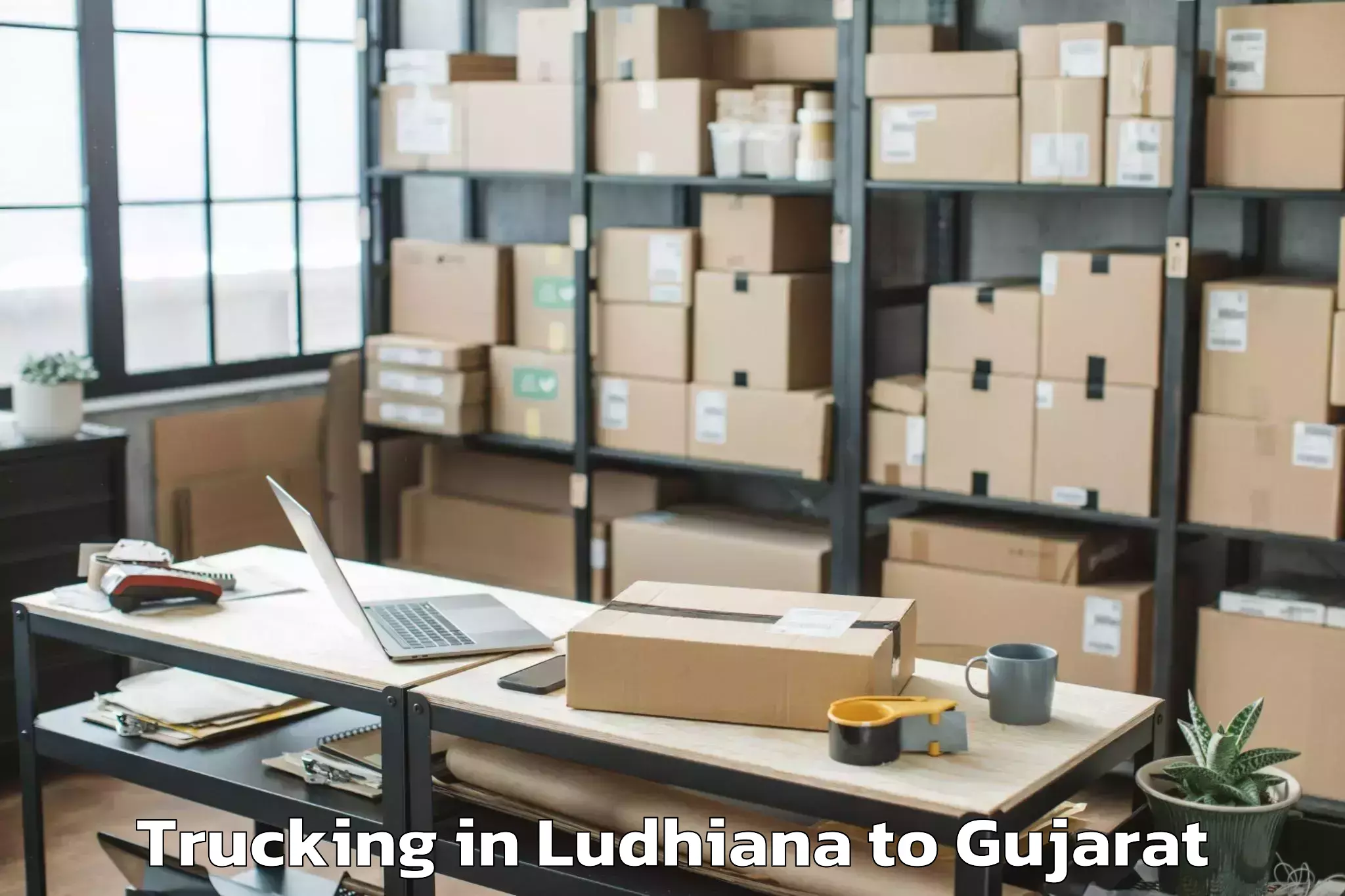 Professional Ludhiana to Udhana Trucking